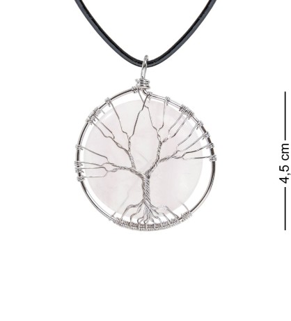 NP-01/4 Кулон с камнем "Розовый кварц"