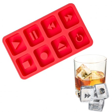 Форма для льда The chillers, красная, rocketdesign