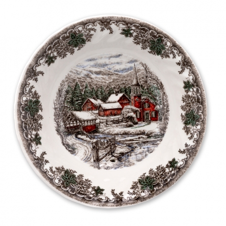 Тарелка для каши Churchill, 15,5 см. Зимняя Деревня
