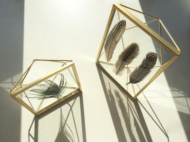 Фоторамка prisma, 13х18 см, золотистая, Umbra