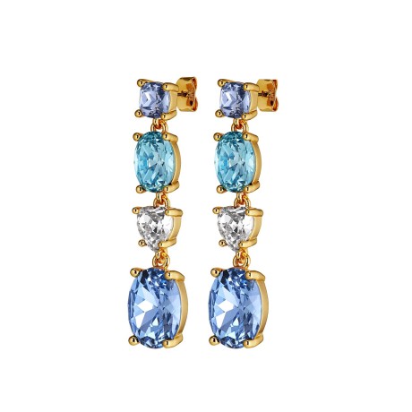 Серьги CARMEN SG L. BLUE/AQUA