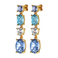 Серьги CARMEN SG L. BLUE/AQUA