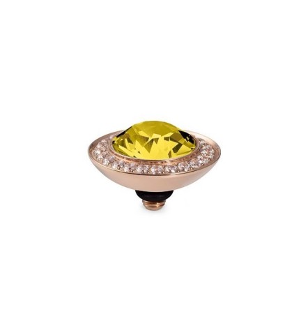 Шарм Tondo Deluxe Light Topaz 647218 BR/RG Qudo