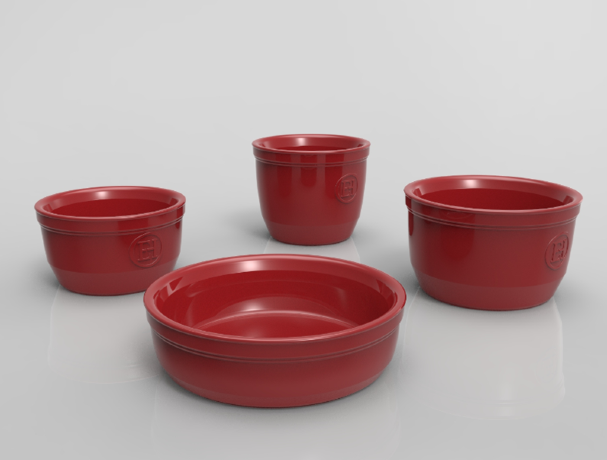 Рамекин Emile Henry 10.5 см, гранат, большой