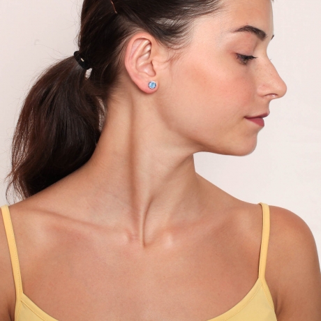 Пусеты Ocean Delite SWE298 OD S Fiore Luna