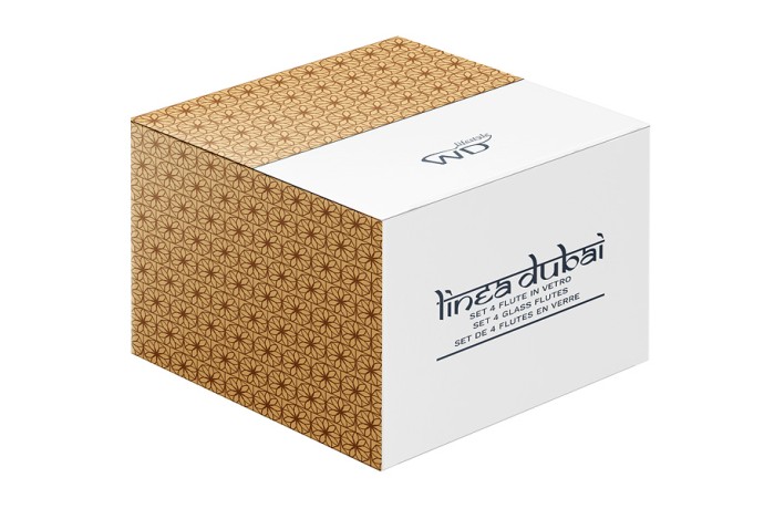 Набор бокалов для шампанского Dubai, прозрачный, 0,15 л. 4 шт WD Lifestyle