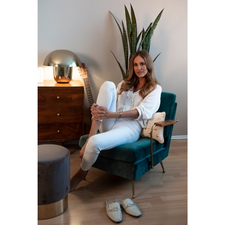 Кресло Gamble, коллекция "Авантюра" 68*78*75, Бархат, Полиэстер, ДСП, Сосна, Сталь, Зеленый