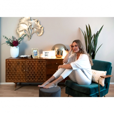 Кресло Gamble, коллекция "Авантюра" 68*78*75, Бархат, Полиэстер, ДСП, Сосна, Сталь, Зеленый