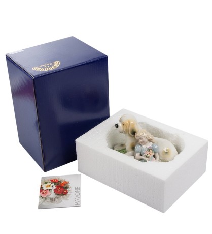 CMS-12/17 Фигурка "Девочка с собакой" (Pavone)