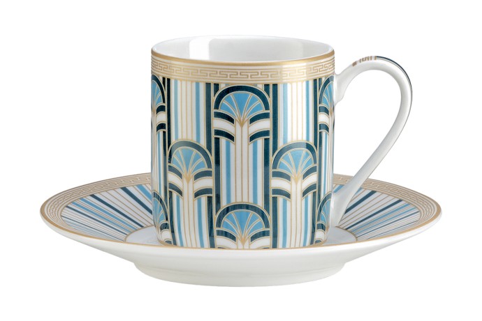Набор чашек с блюдцами Liberty, 0,08 л, 2 шт. Pozzi Milano 1876