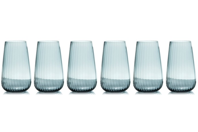 Набор стаканов для воды Opium, дымчатый, 0,57 л. 6 шт. Le Stelle