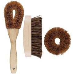 Набор из 3 экологически чистых щеток из кокосового волокна Natural Elements Kitchen Craft