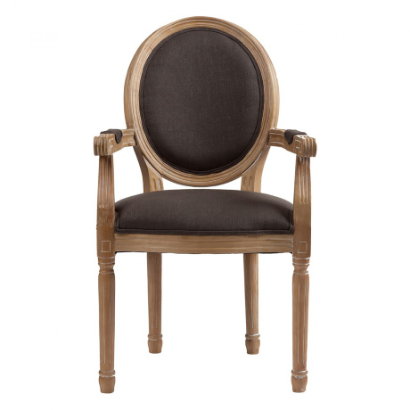 Кресло-стул деревянное серое Pollina