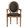 Кресло-стул деревянное серое Pollina