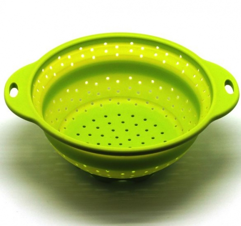Дуршлаг складной Atlantis, салатовый, 22,5х18,5 см.