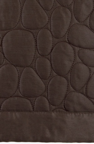 Покрывало сатиновое "STONE" Bovi, 240х260 см. шоколадный