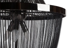 Люстра-каскад подвесная черная Classico