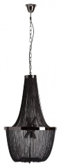 Люстра-каскад подвесная черная Classico