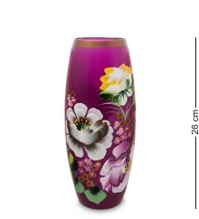 VZ-595 Ваза стеклянная "Жостово" h-260