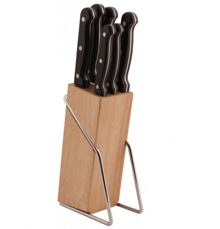 Набор ножей 7 предметов Atlantis, черный