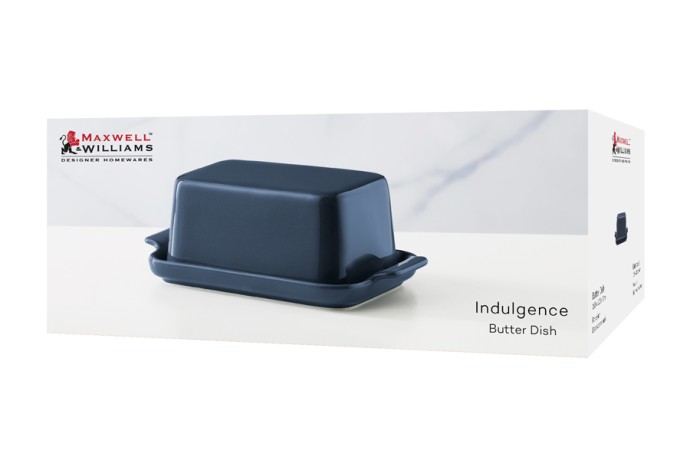 Маслёнка, 20х12 см, фарфор P, синяя, Indulgence Maxwell & Williams