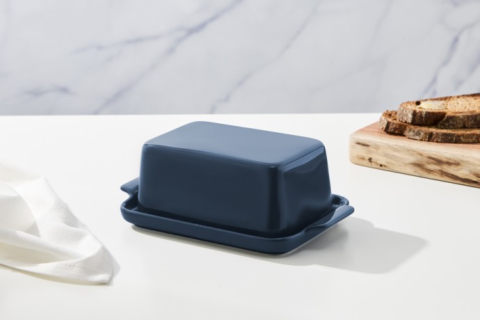 Маслёнка, 20х12 см, фарфор P, синяя, Indulgence Maxwell & Williams