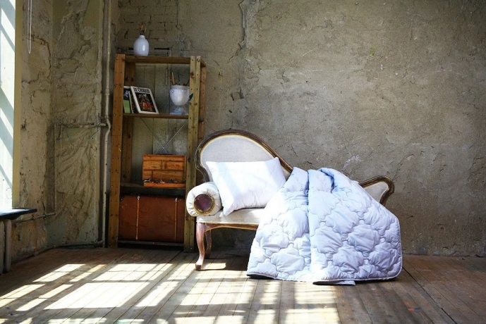 Одеяло легкое с хлопковым волокном "Хлопковая нега", 140х205 см. в хлопковом чехле, Natures