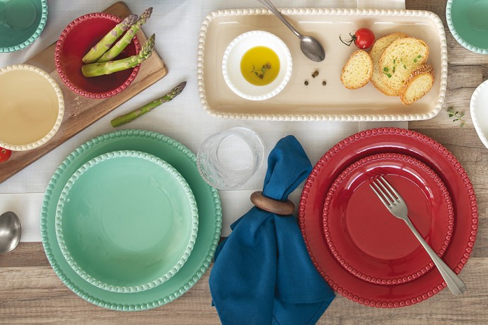 Тарелка закусочная Tiffany, бургунди, 19 см. Easy Life