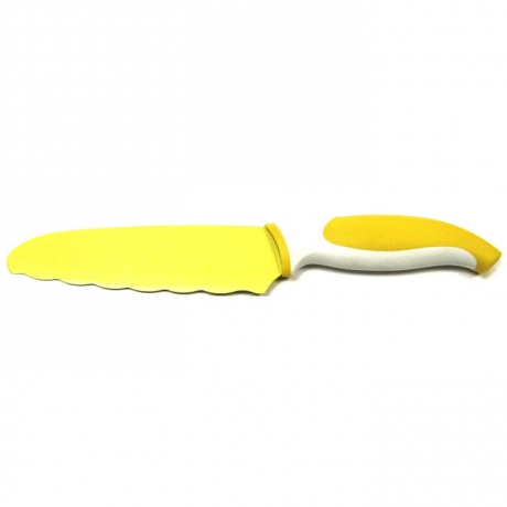 Нож универсальный, 16 см. желтый, Atlantis