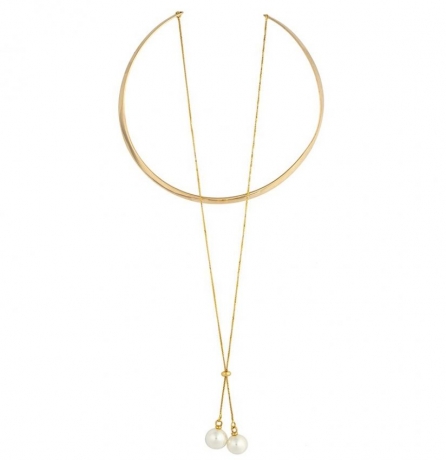 Колье White Pearl B0501.1 BW/G Possebon