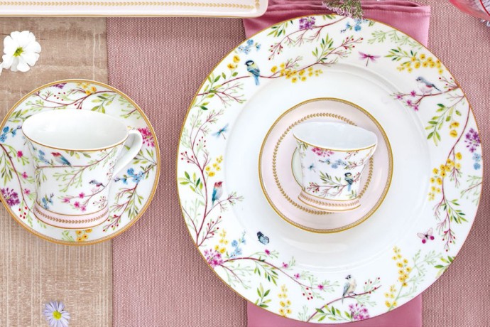 Тарелка обеденная Пение птиц, 26,5 см. Easy Life