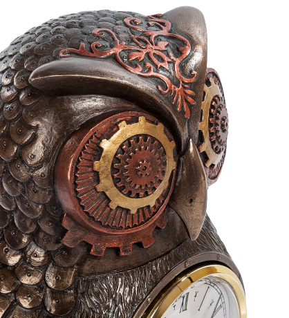 WS-186 Статуэтка-часы в стиле Стимпанк "Сова"