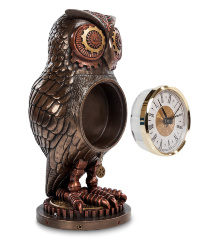WS-186 Статуэтка-часы в стиле Стимпанк "Сова"