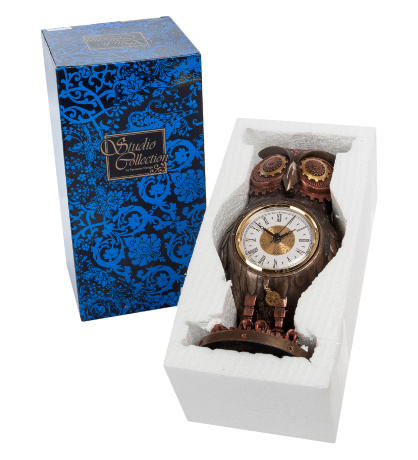 WS-186 Статуэтка-часы в стиле Стимпанк "Сова"