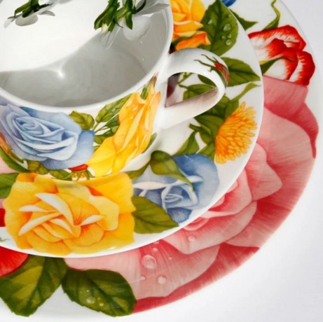 Чашка с блюдцем чайная, 230 мл. ROMANTICA Taitu