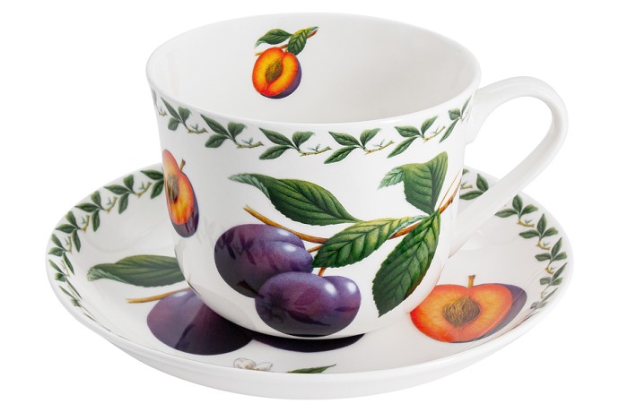 Чашка с блюдцем Слива в подарочной упаковке, 0.48 л. Maxwell & Williams