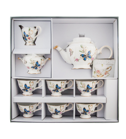 JK- 46 Чайный сервиз на 6 перс."Райский сад" (Pavone)