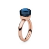Кольцо Firenze dark blue 16.5 мм 611070 BL/RG Qudo