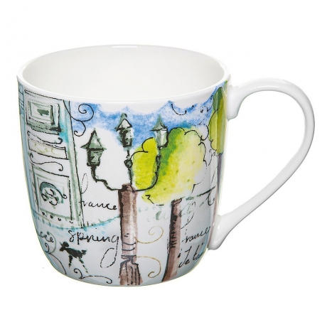 Кружка Голубой Париж, 415 мл. Rose of England