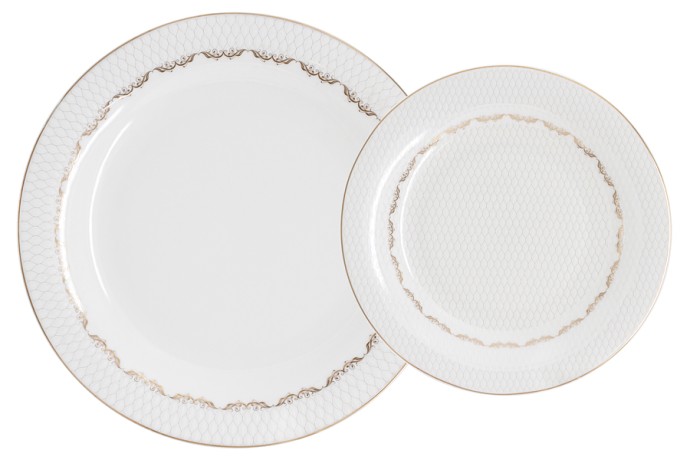 Обеденный сервиз Мираж, 6 персон, 27 предметов, Emily