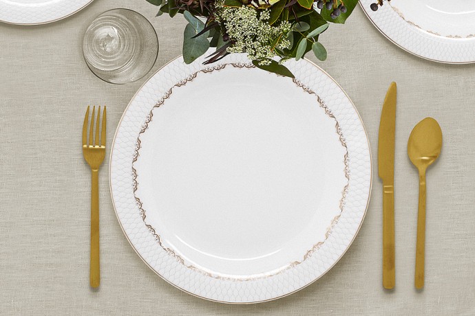 Обеденный сервиз Мираж, 6 персон, 27 предметов, Emily