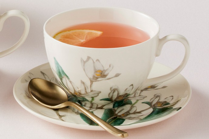 Чашка с блюдцем Орхидея белая, 0,24 л. Maxwell & Williams