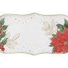 Блюдо овальное Пуансеттия и ягоды, 36х16 см. Easy Life