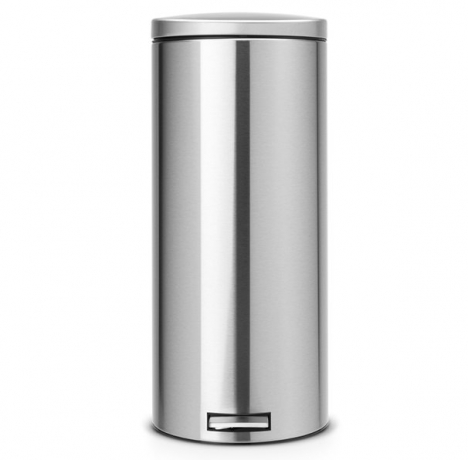 Мусорный бак Brabantia (30л), Бесшумный, Стальной матовый (FPP) Brabantia