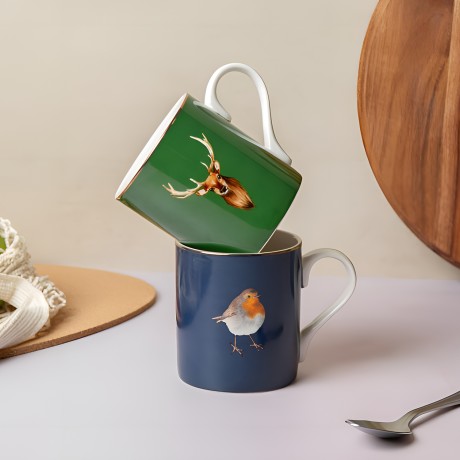 Кружка фарфоровая Robin Mikasa BLUE, 280 мл. Kitchen Craft