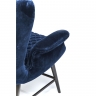 Кресло Tudor, коллекция "Тюдор" 78*101*79, Хлопок, Стекловолокно, Сталь, Пенополиуретан, Синий
