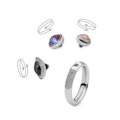 Кольцо - База Deluxe Small Silver 18.0 мм. 626660 S Qudo