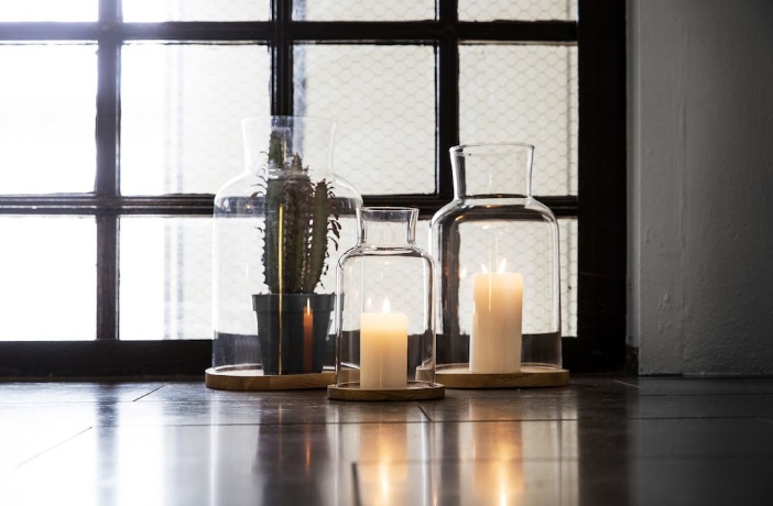 Подсвечник из дуба средний, 32x20 см. Nature SagaForm