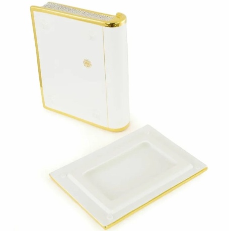 Шкатулка книга, 24,5х20,5х7 см. DUBAI, керамика, swarovski