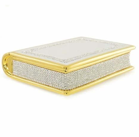 Шкатулка книга, 24,5х20,5х7 см. DUBAI, керамика, swarovski